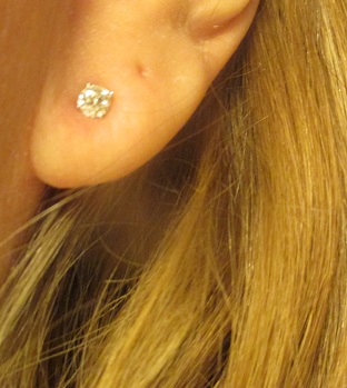 xxM1198M 0,50 Genuine Diamond Earrings Takst-Voluation N.Kr.12000